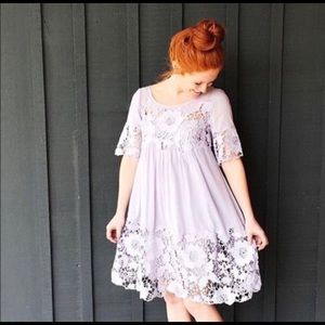 Anthropologie Holding Horses Magnolia Lilac Dress
